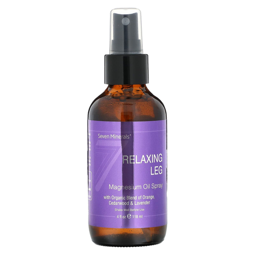 Seven Minerals, Расслабляющий спрей с магниевым маслом для ног, 118 мл (4 жидк. унц.)