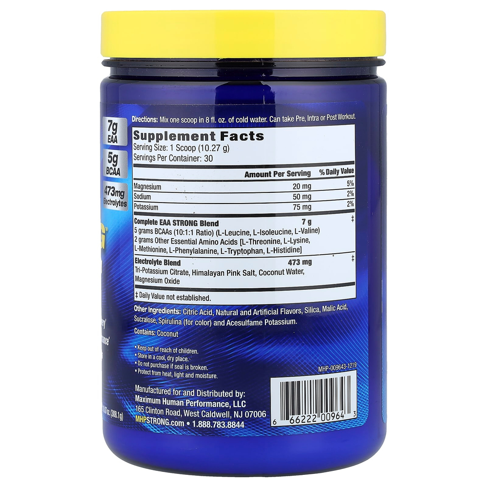 MHP, EAA Strong™, голубая малина, 308,1 г (10,87 унции)