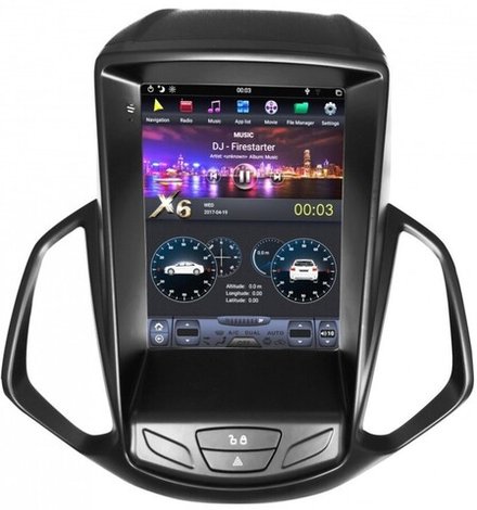 Магнитола для Ford EcoSport 2014-2018 - Carmedia ZF-1166-DSP вертикальный экран 10.4" в стиле "Тесла" на Android 9, , 4/64ГБ