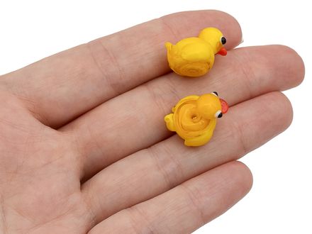 Бусина "Жёлтый Утенок"  14,5мм, стекло