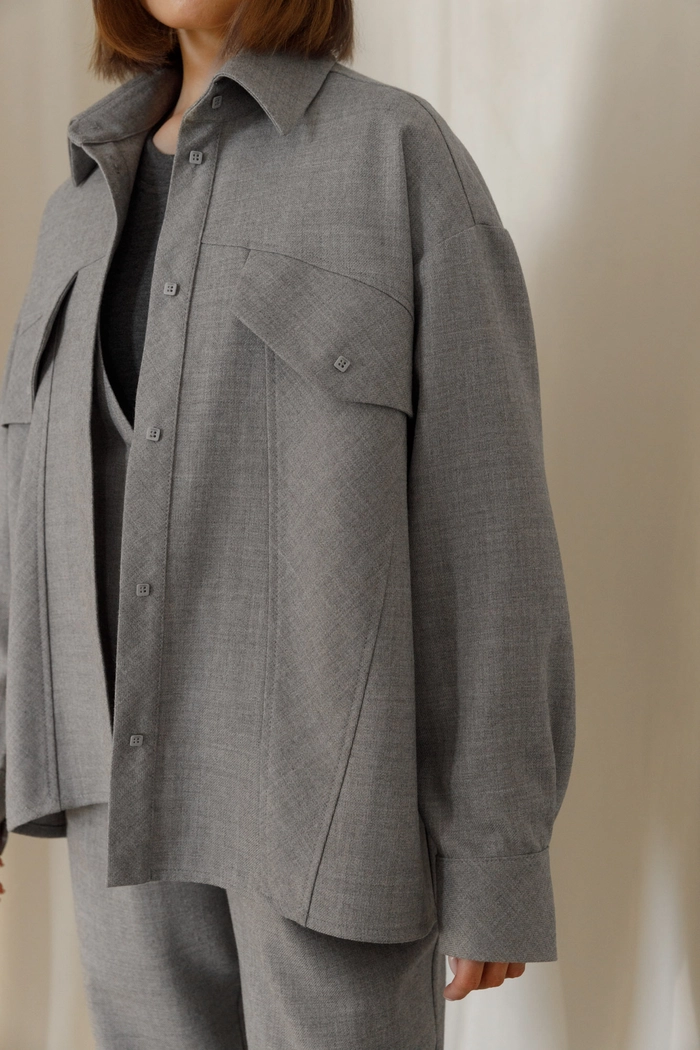 РУБАШКА ВИНСЕ СЕРЫЙ