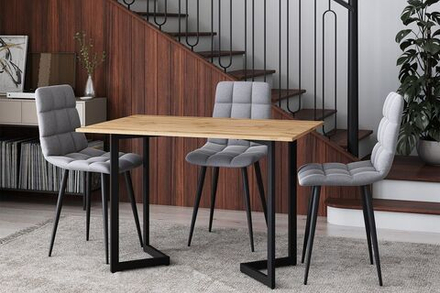 Стол кухонный обеденный раздвижной Дуб Вотан, Боско, 110х72х75 см