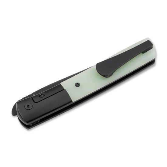 Складной нож Boker 01BO614 Urban Trapper Premium G10 Jade c клинком из стали Böhler M390 Microclean®, рукоять титан / карбон