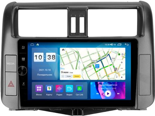 Магнитола для Toyota Land Cruiser Prado 150 2009-2013 (взамен 7" навигации) - Parafar PF065LUX4LHDAV на Android 12, Быстрая, CarPlay, 4G SIM-слот