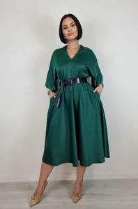 Платье с ремнём 03046 Фабрика Моды