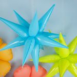 Шар 3D (26''/66 см) Звезда, Составная, Светло-голубой, Макарунс, 1 шт. в уп.