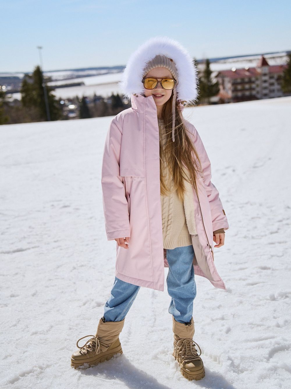 Парка зимняя на меху "Камелия" 7+