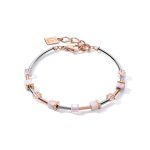 Браслет Coeur de Lion White Rose Gold Silver 5023/30-1822 цвет розовый, прозрачный