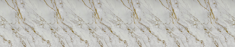 ПАНЕЛЬ ПВХ (ФАРТУК) БЕЛЫЙ МРАМОР ЗОЛОТО 3000Х600Х1,3ММ
