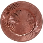 Блюдо для сервировки пластиковое 33см «Магия ветра» розовое золото