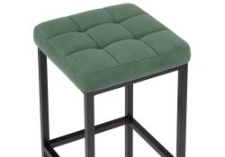 Барный стул Лофт катания изумруд / черный матовый
