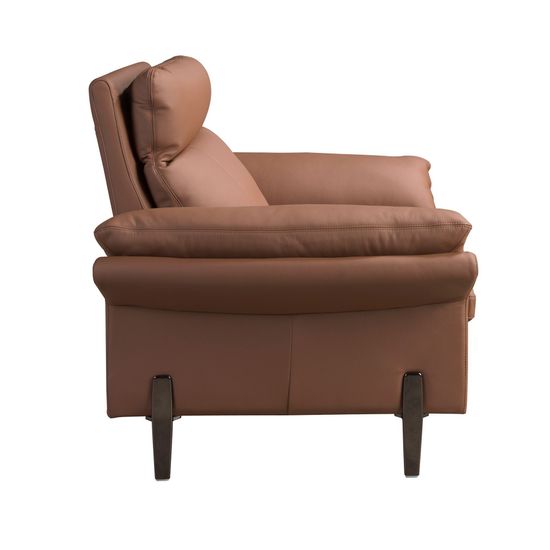 Коричневое кожаное кресло модель 5173