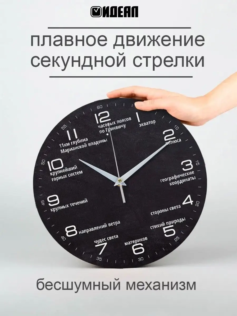 Часы настенные география