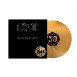AC/DC - Back In Black (LP, Reissue, 50th Anniversary, 180g, Gold Vinyl) Новая запечатанная виниловая пластинка