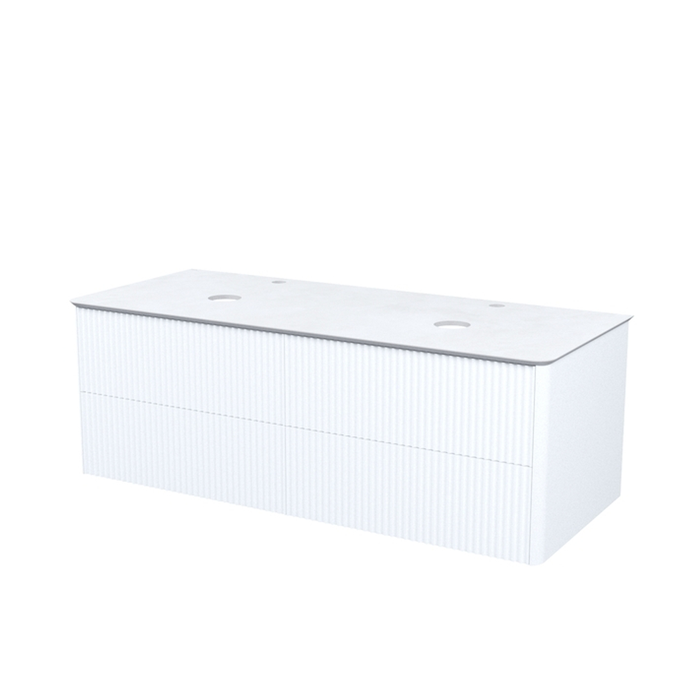 Тумба подвесная IDDIS Aiger, со столешницей, 120 см, белый, AIG12W0i95K