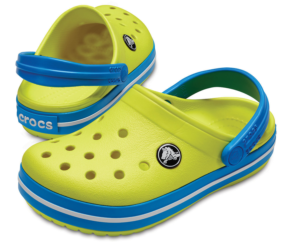 Сабо детские Crocs Crocband Tennis Ball Green/Ocean