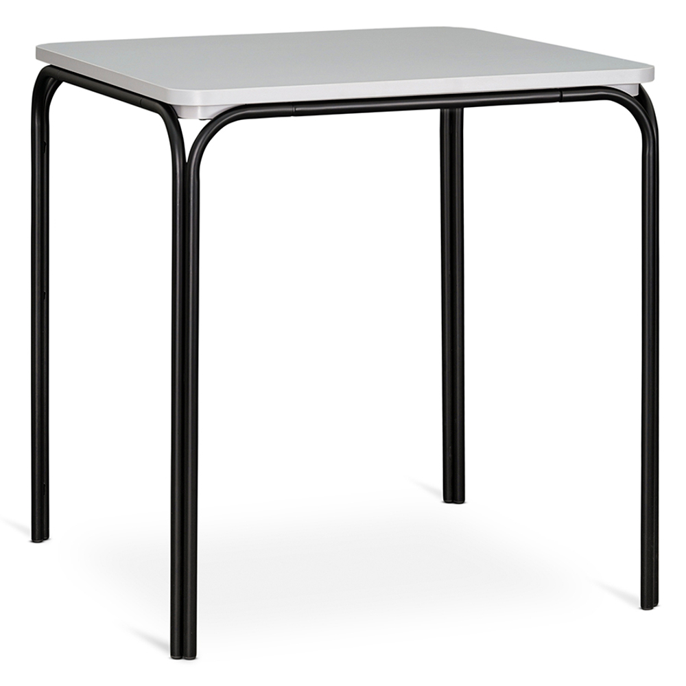 Стол обеденный ror, 70х70 см, черный/серый