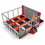 Батутная арена «Средневековье» 8,8×7,6 м, 9 батутов, с поролоновой ямой