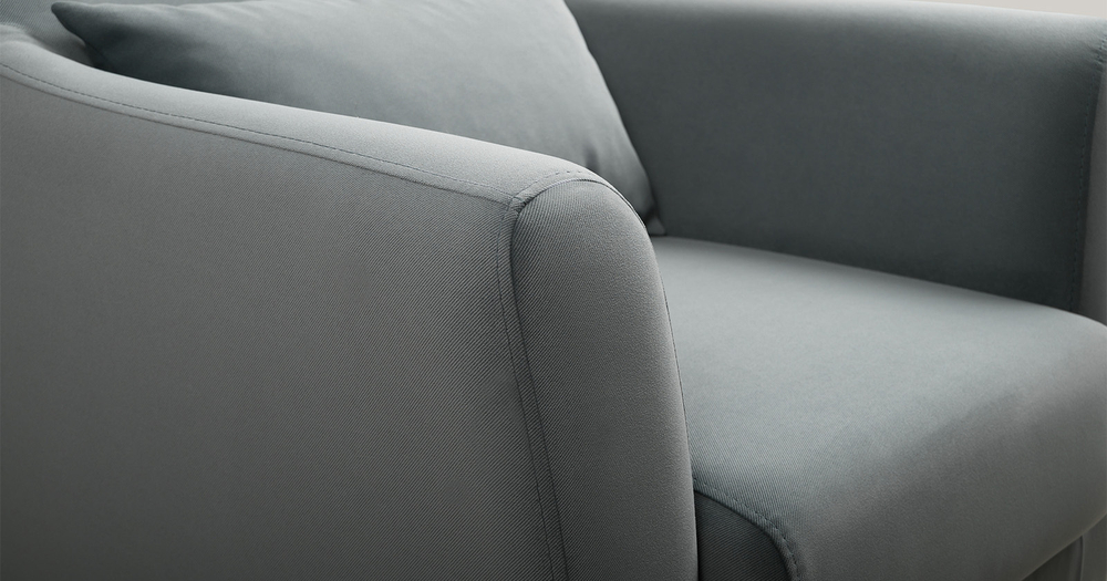 Барселона кресло для отдыха (серо-голубой)