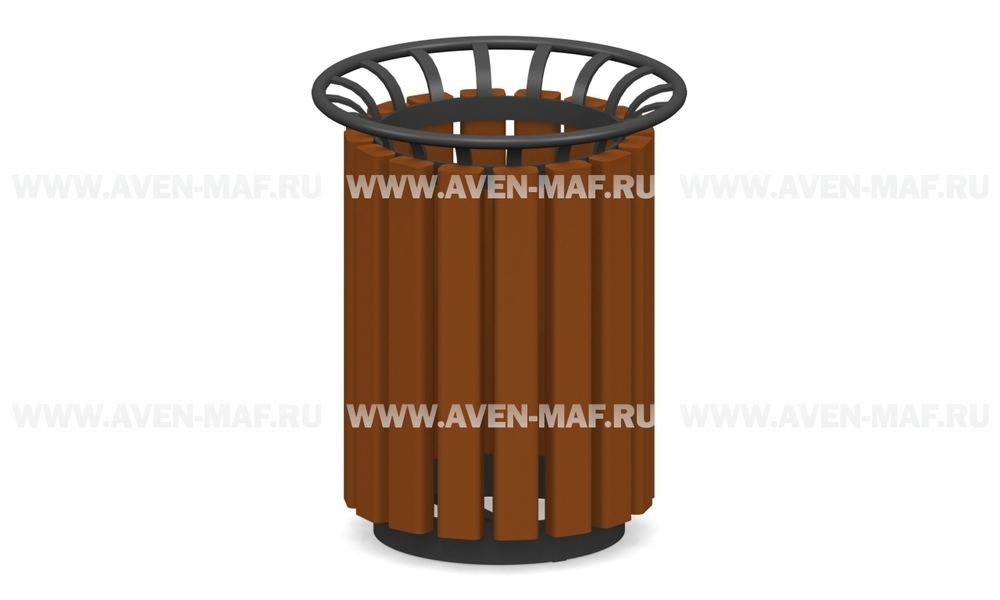 Металлическая урна для мусора