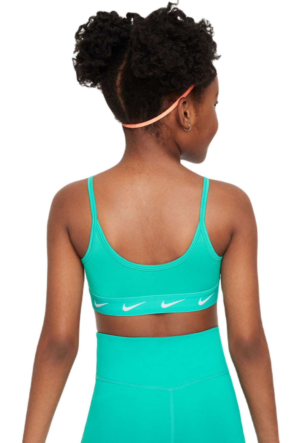 Топ для девочки теннисный Nike Dri-Fit One Sports Bra - clear jade/white
