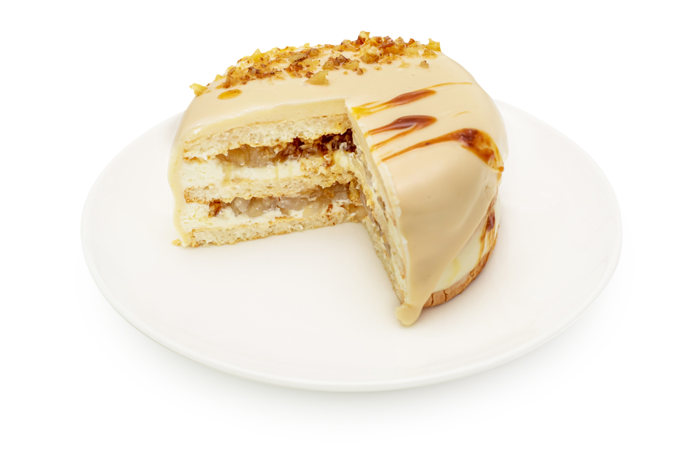 Бенто-торт груша-грецкий орех к кремчизом 300 гр