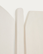 Комплект Siluna из 4 настенных панно из белого папье-маше