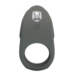 Серое эрекционное кольцо с вибростимуляцией клитора Alto