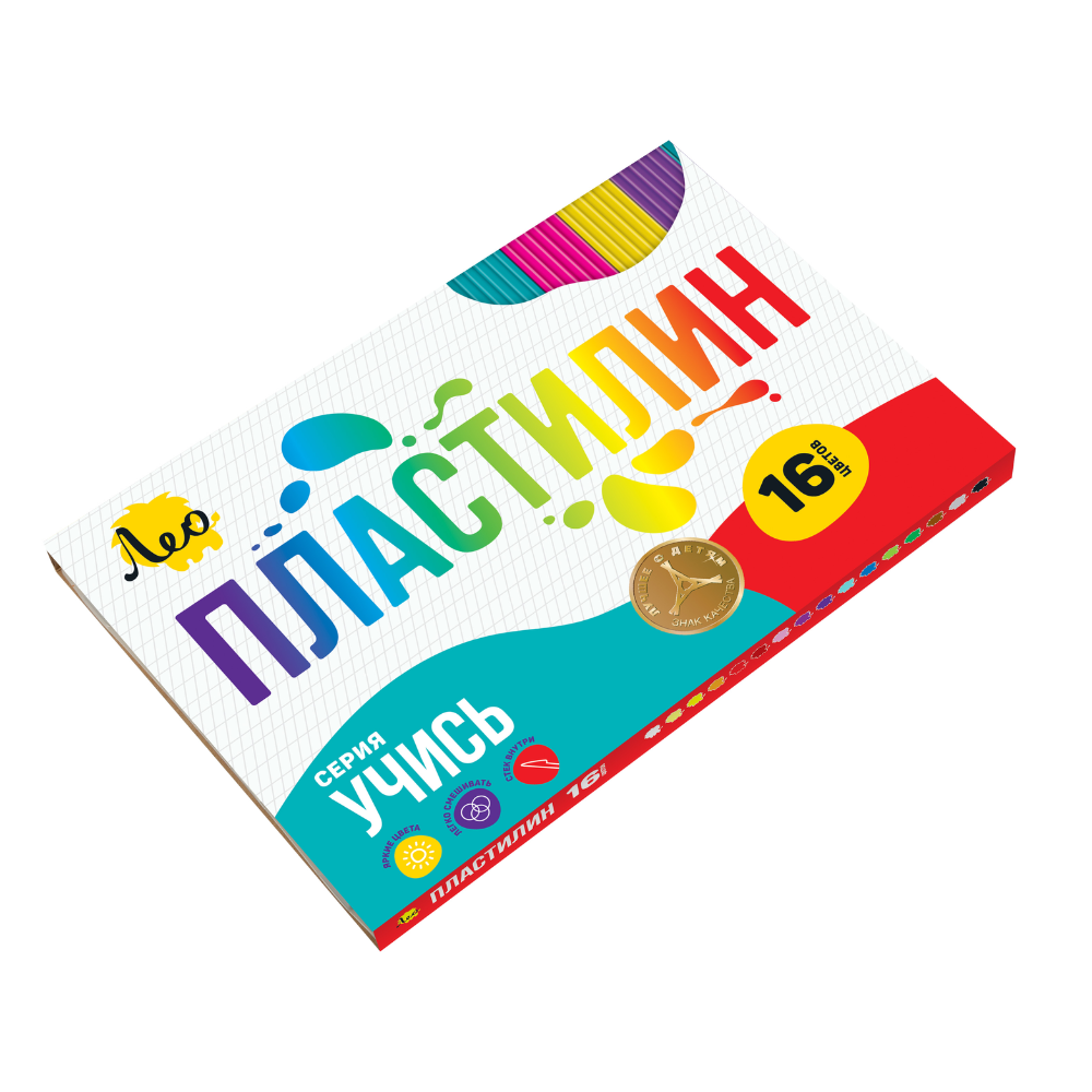Пластилин Лео 16 цветов