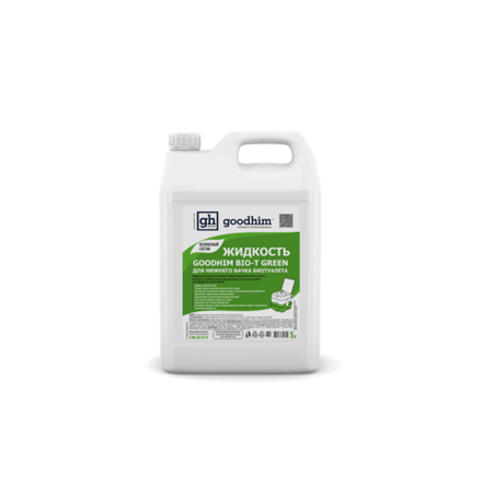 Жидкость для нижнего бачка биотуалета GOODHIM BIO-T GREEN, 5л  (1/1)