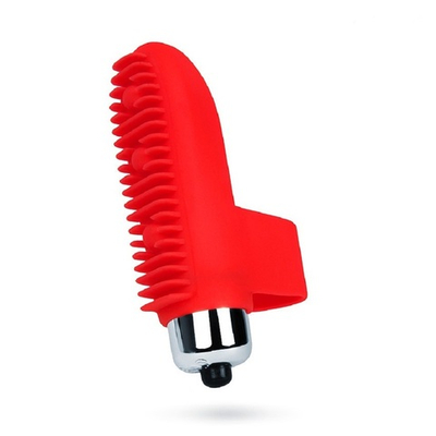 Насадка на палец с вибрацией Sexy friend красный 8 см