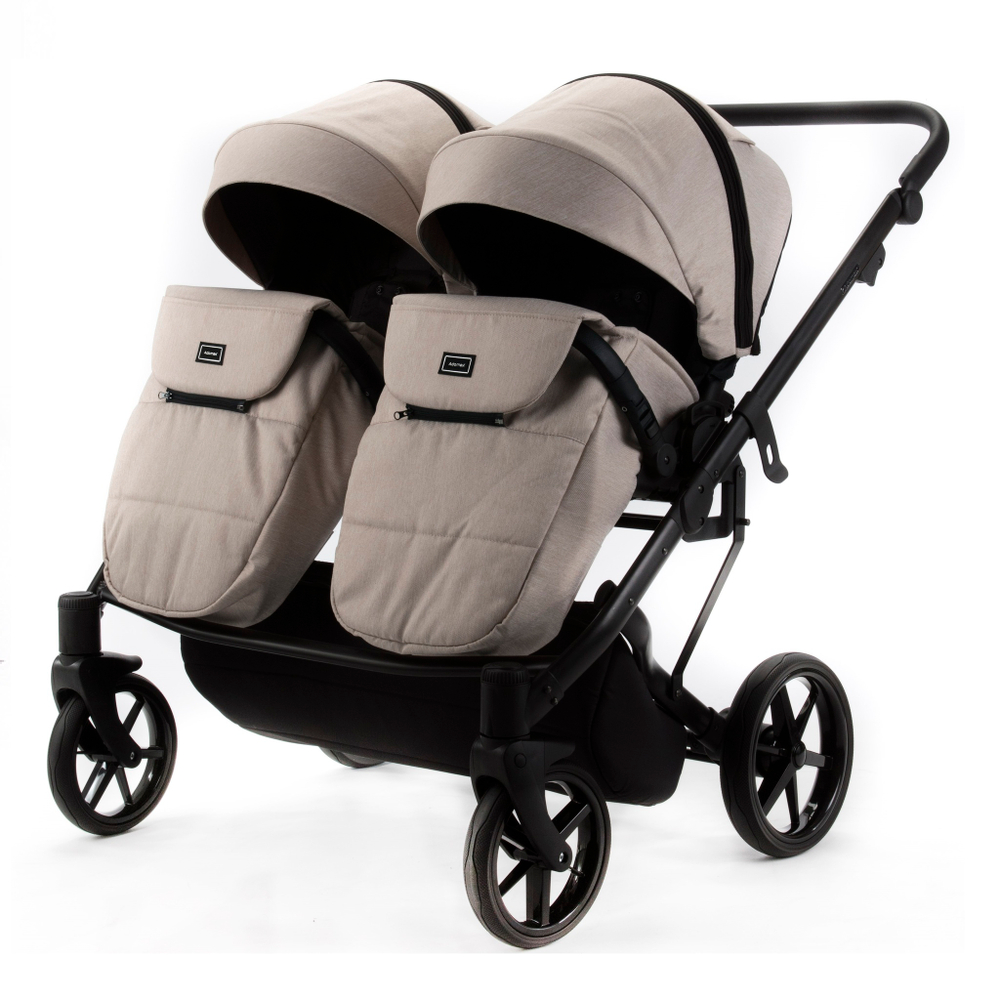 Детская универсальная коляска Adamex LEO DUO (2в1) DUO-TK20 - Светло-бежевый