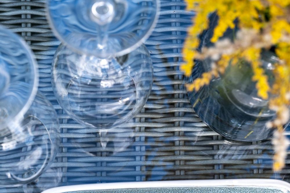 "Гляссе" лаунж-зона из искусственного ротанга, цвет графит