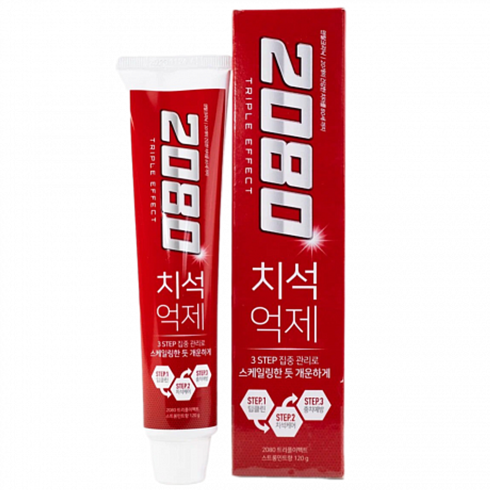 2080 Triple Effect Strong Mint Fragrance Toothpaste, 120г - Зубная паста тройного действия