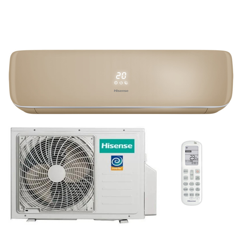 Сплит-система Hisense Champagne Crystal AS-10UW4RVETG00(C), инверторная, бежевая, для помещения до 26 кв.м.