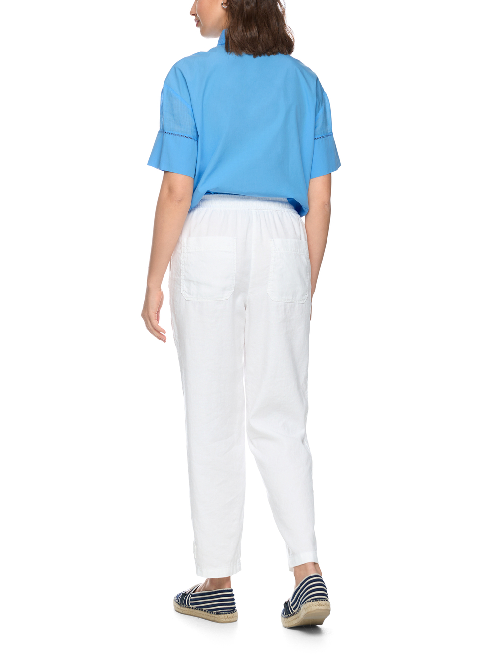 Брюки из хлопка и льна