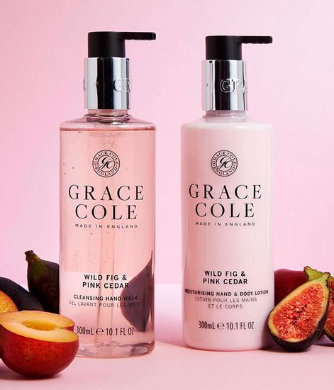 Дикий инжир и розовый кедр, подарочный набор для рук (мыло и лосьон), Grace Cole