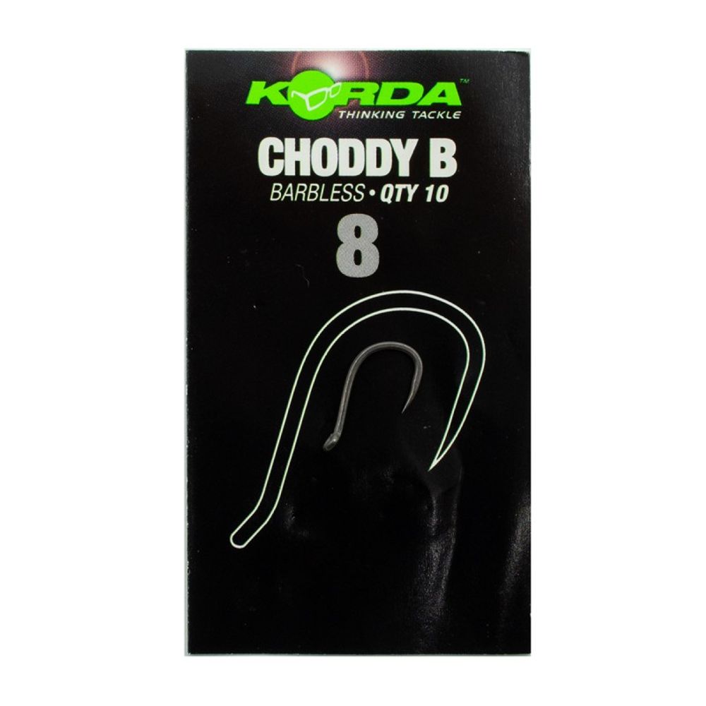 KORDA Крючок Choddy Barbless №8 без бородки 10шт