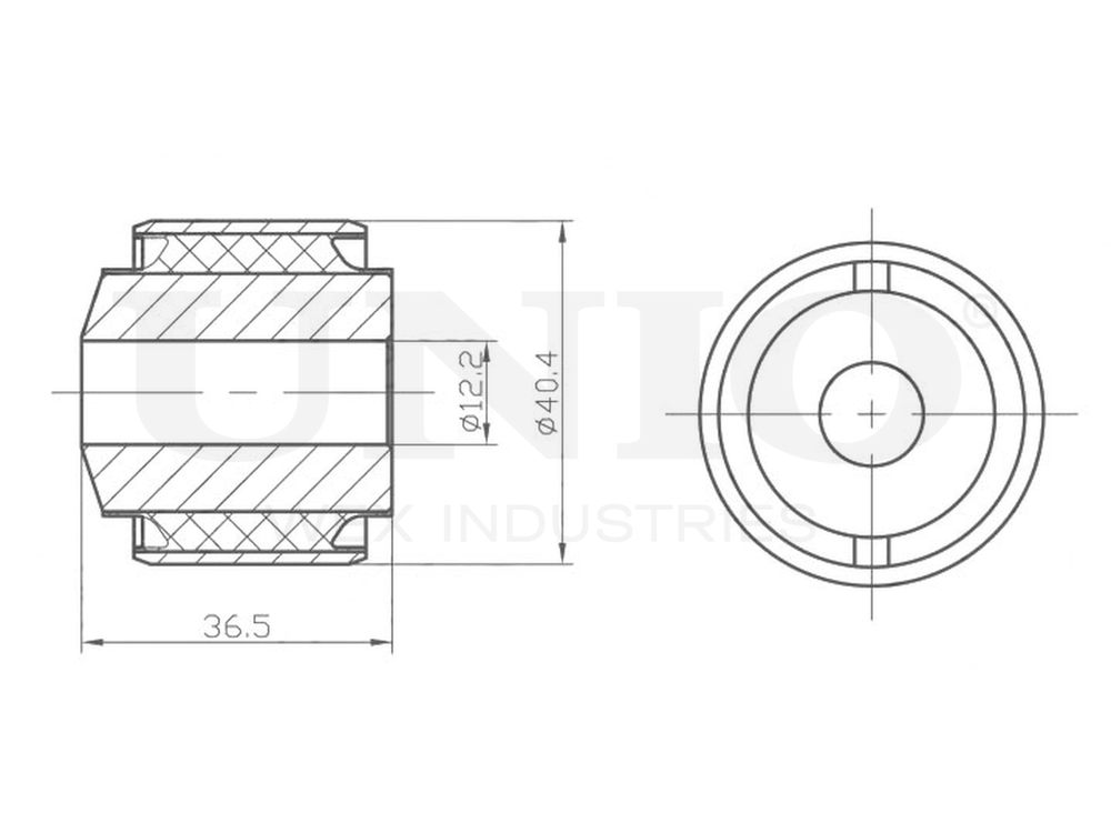Сайлентблок внешний задней тяги UNIO RMP-20012