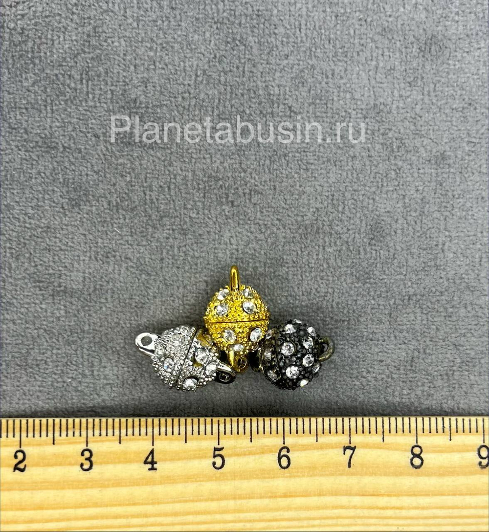 Замки (Китай) магнитный с микроцирконами 0651