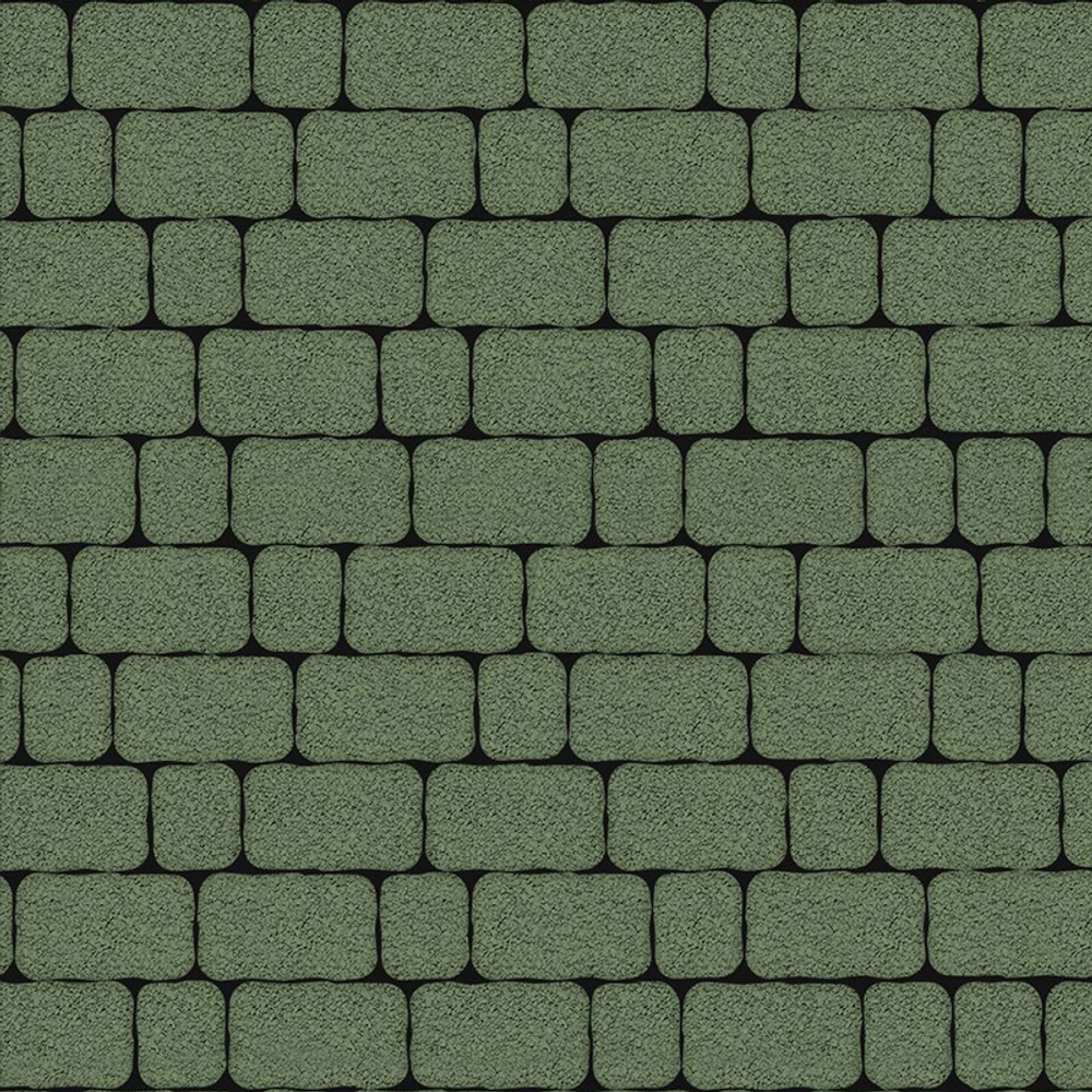 Тротуарная плитка Арена - Гранит Зеленый, комплект из 2 видов плит