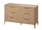 Комод Type oak 6 ящиков ширина 140 см (натуральный дуб)