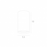Накладной светильник Arte Lamp UNIX A1516PL-1GY