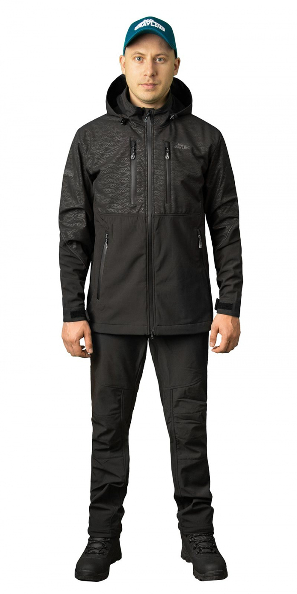 Костюм "Bering (Беринг)" (софт-шелл,черный) GRAYLING, Черный