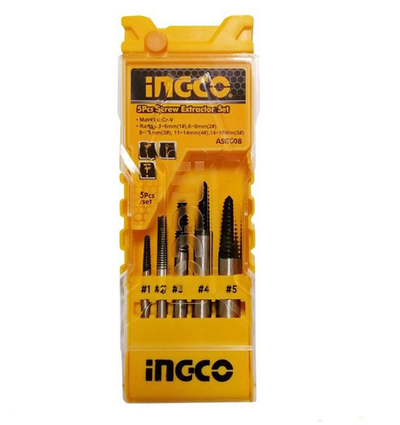 Набор экстракторов 5 шт INGCO ASE008 INDUSTRIAL