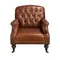 Кресло Chester 5163 из коньячно-коричневой кожи