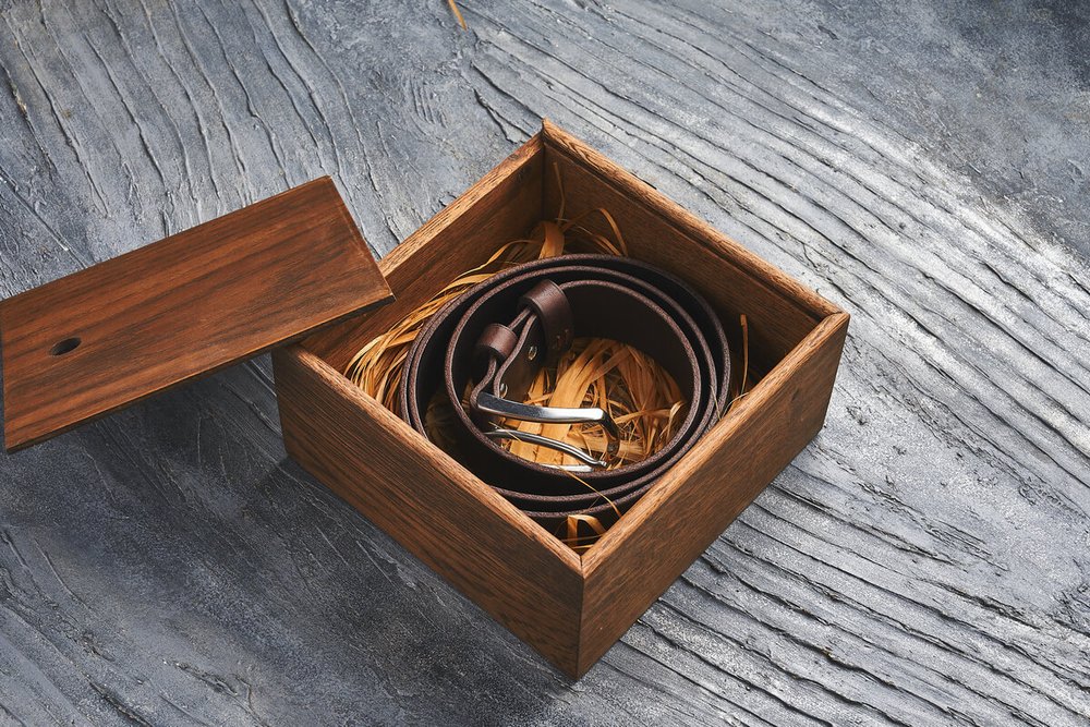 Ремень из текстурной итальянской кожи, цвет «каштан», хромированная пряжка