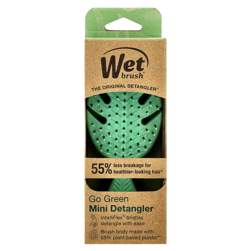 Wet Brush, Go Green, средство для расчесывания волос, зеленый`` 1 кисть