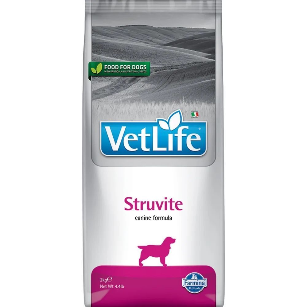 Farmina 2кг Vet Life Dog Struvite Диета для собак при мочекаменной болезни (струвиты)