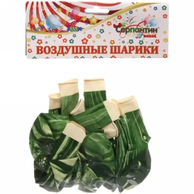 Воздушные шары «Мираж» 10шт 12»/30см зеленый